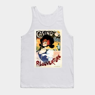 CASINO DE PARIS "REOUVERTURE" Grand Opening Old French Art Nouveau by Alexandre Jules Grun Tank Top